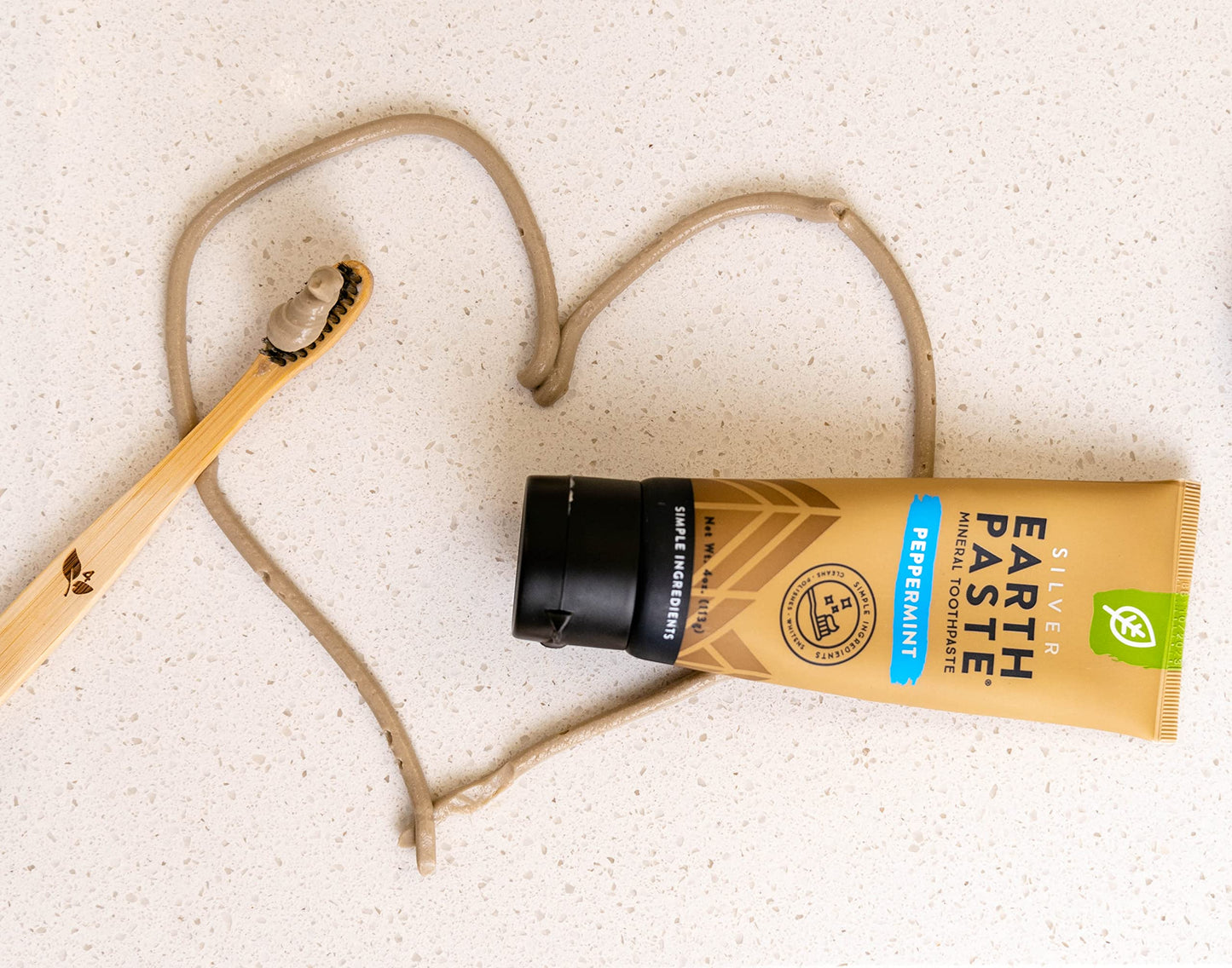 Redmond Earthpaste w/Silver – Natural Non-Fluoride Toothpaste, 2 Pack (Peppermint)