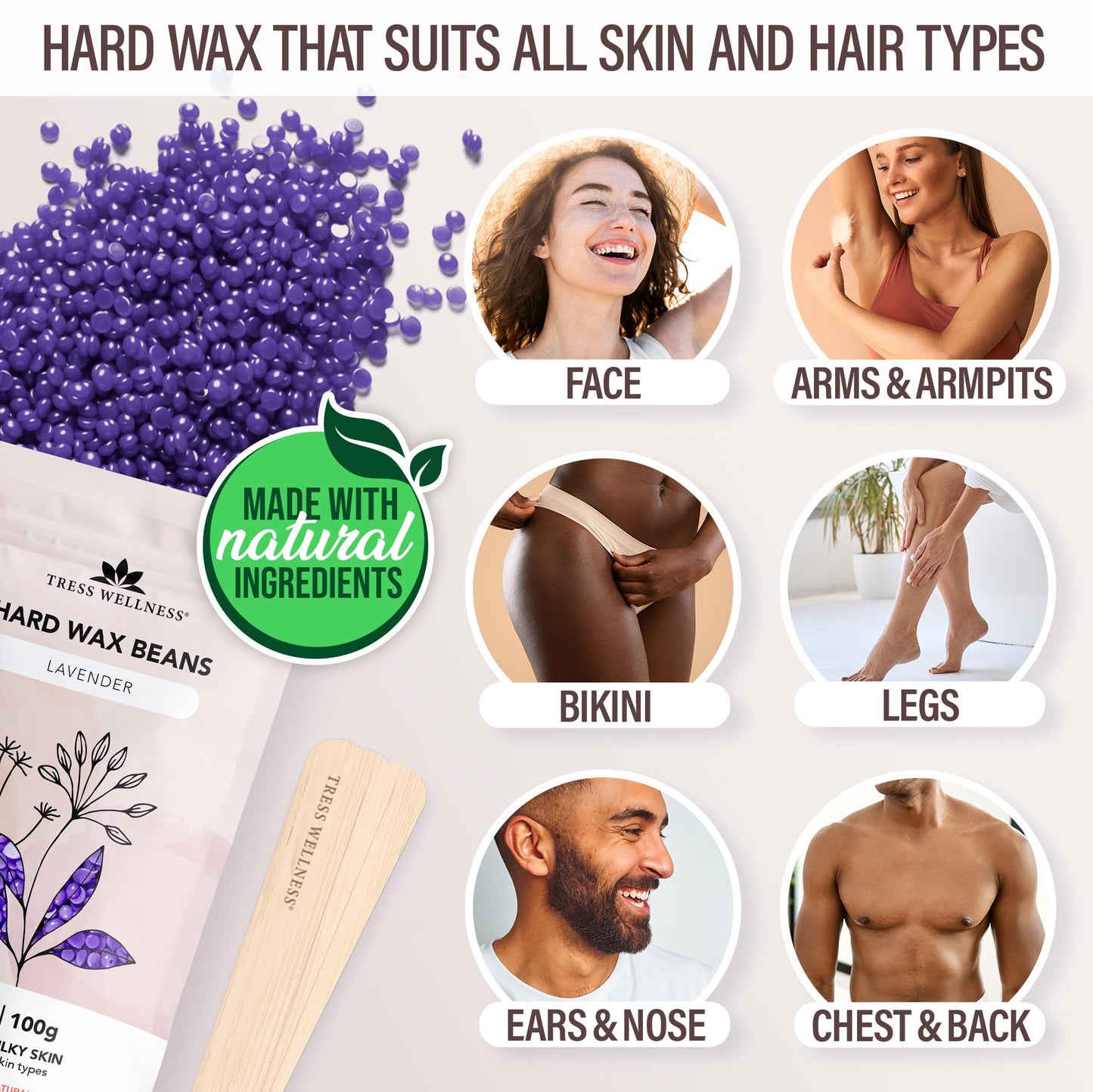 Tress Wellness Watercolor White Warmer kit with Light Pink Silicone Bowl