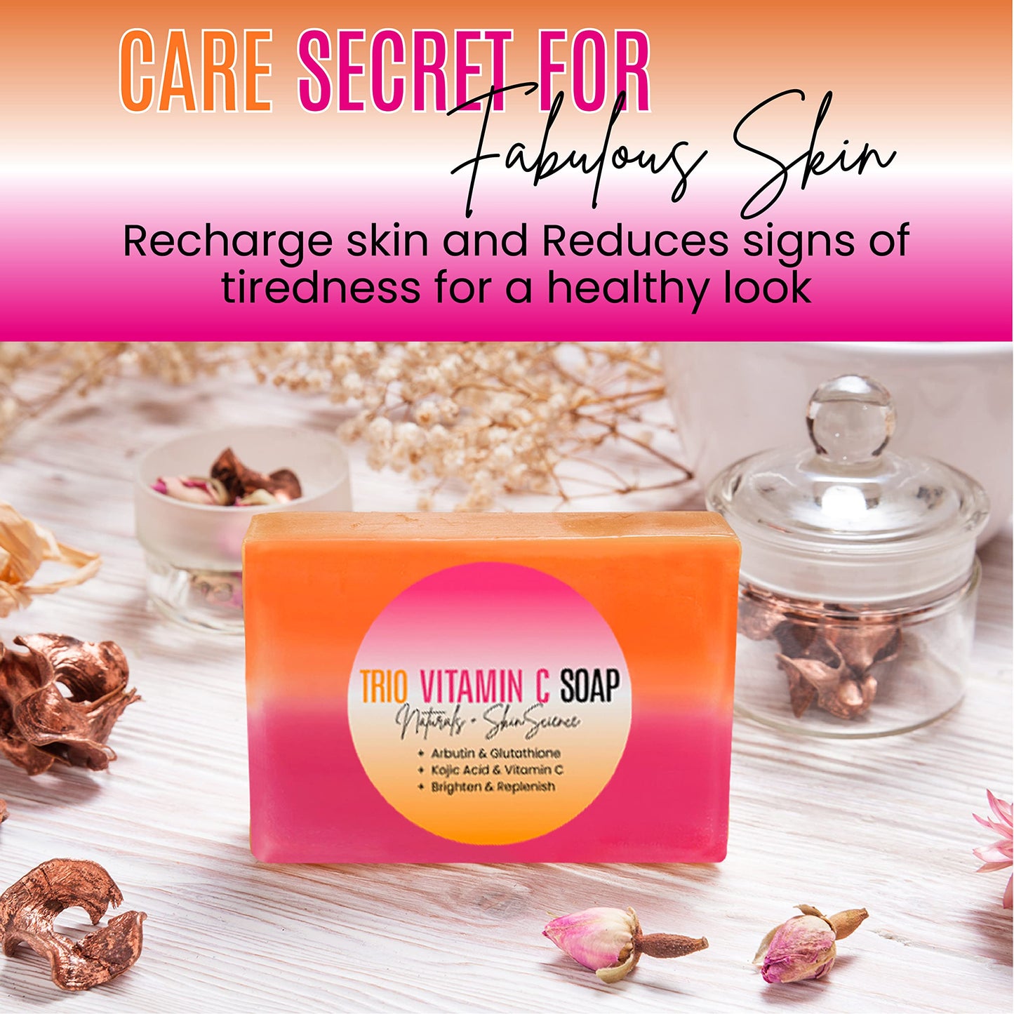 Organic Kojic acid & Vitamin C Soap Bar | Arbutin, Glutathione | Advanced Glowing formula, Replenish, & Radiant Skin | Pure Natural Pigmentation For Face & Body - 5 OZ Each|… - 5 OZ Each| (4)