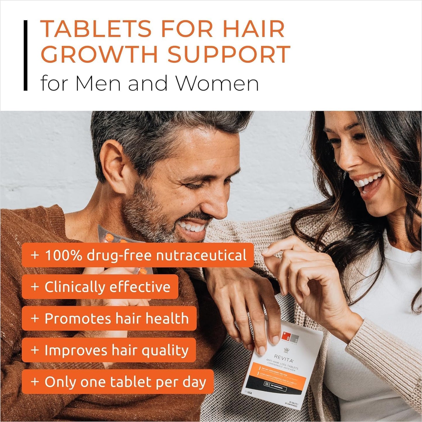 Revita Shampoo and Revita Tablets to Support Hair Growth Bundle, Packaging May Vary