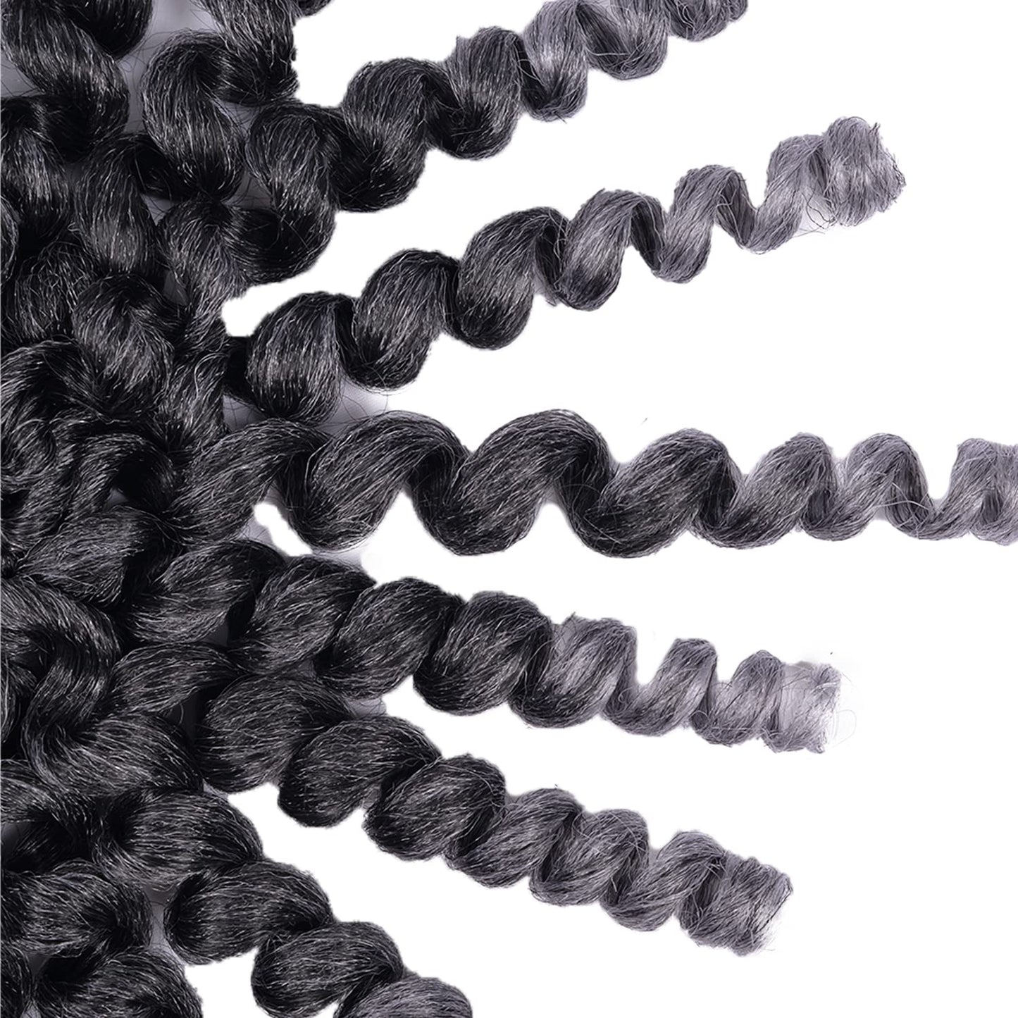 Wand Curl Crochet Braids Hair 8 Inch 5packs Jamaican Bounce Crochet Hair TSlive Wand Curl Colored Crochet Braids 80g/pcs Ringlet Twist Hair Extension Crochet Hair (5pcs,TSliver)
