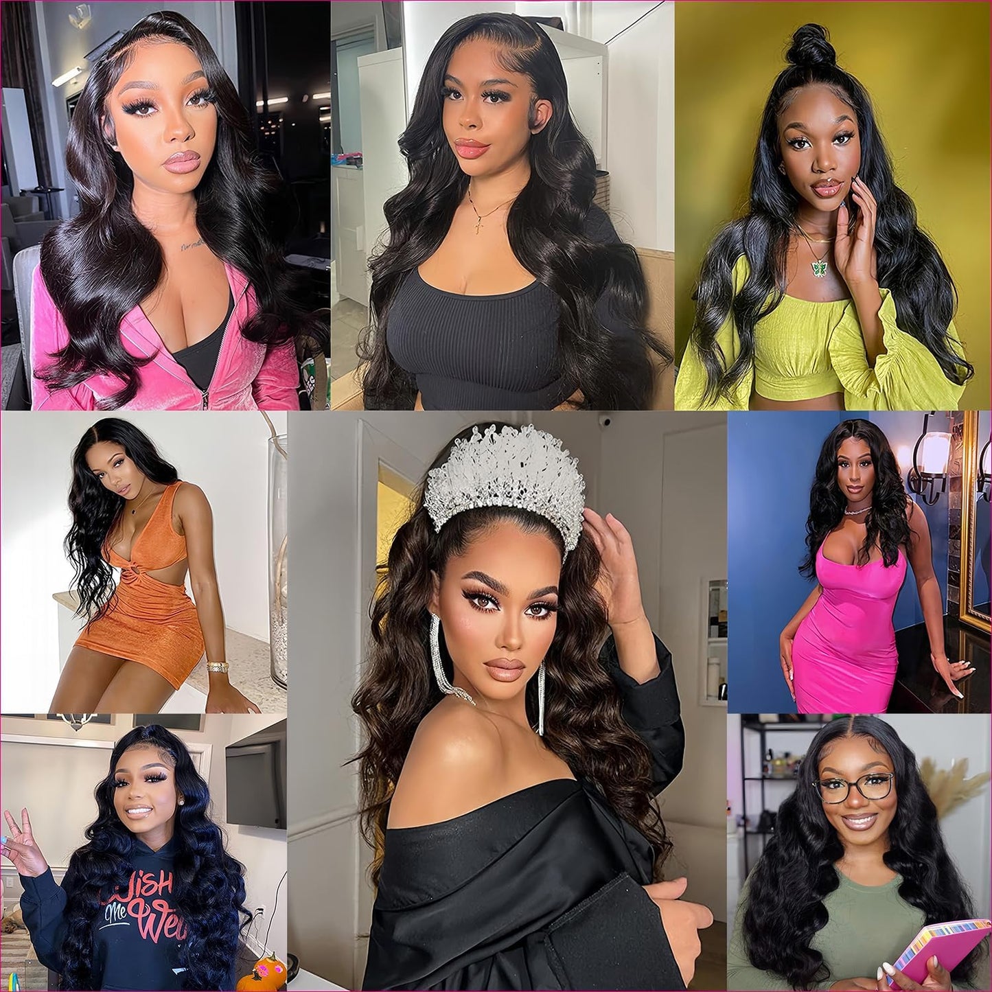 Smilulu 13x4 Lace Front Wigs Human Hair Body Wave Lace Front Wigs Human Hair Pre Plucked 13x4 Hd Lace Frontal Wigs Human Hair Hd Lace Front Wigs for Black Women (20-Inch(Pack of 1))