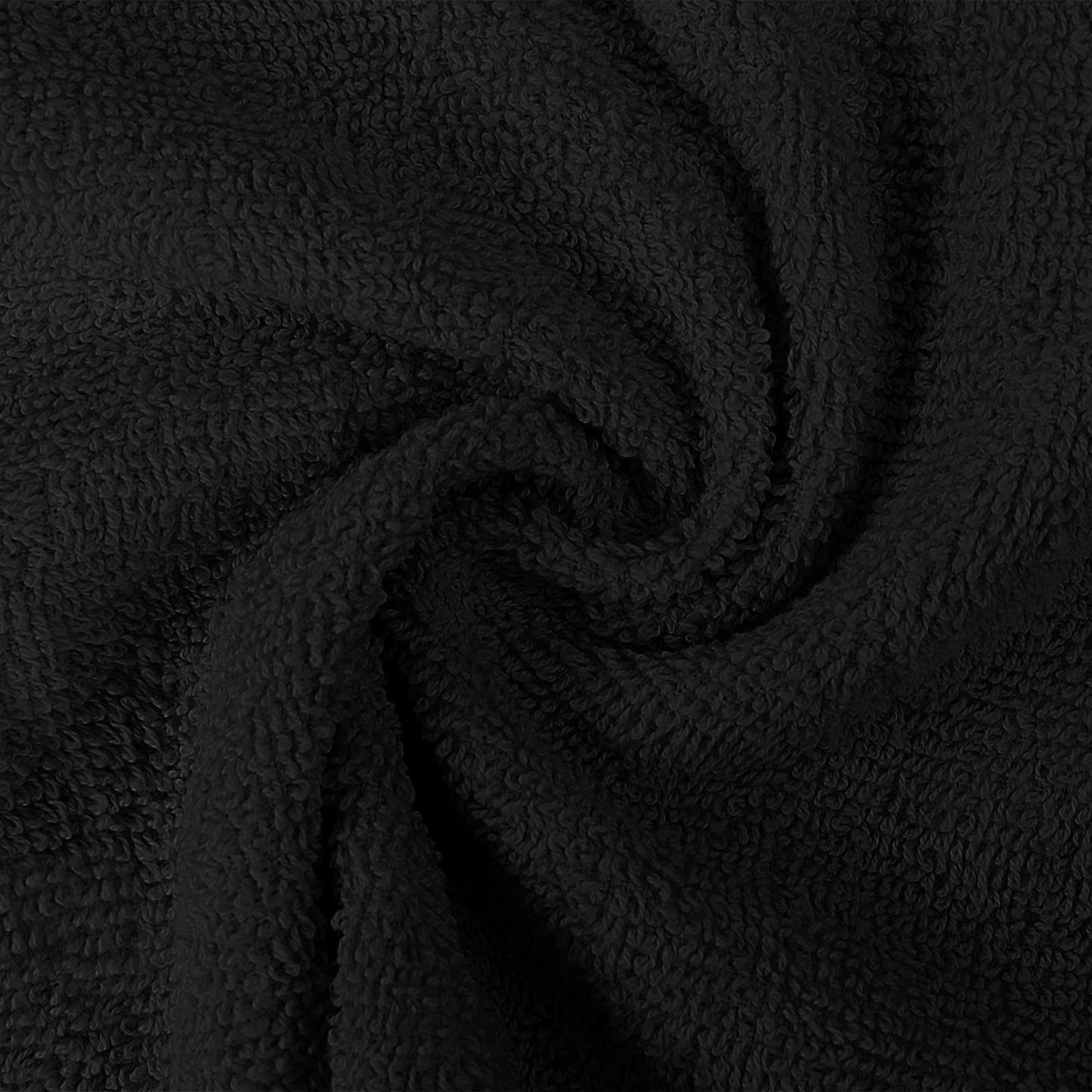 Utopia Towels [12 Pack Premium Wash Cloths Set (12 x 12 Inches) 100% Cotton Ring Spun, Highly Absorbent and Soft Feel Essential Washcloths for Bathroom, Spa, Gym, and Face Towel (Black)