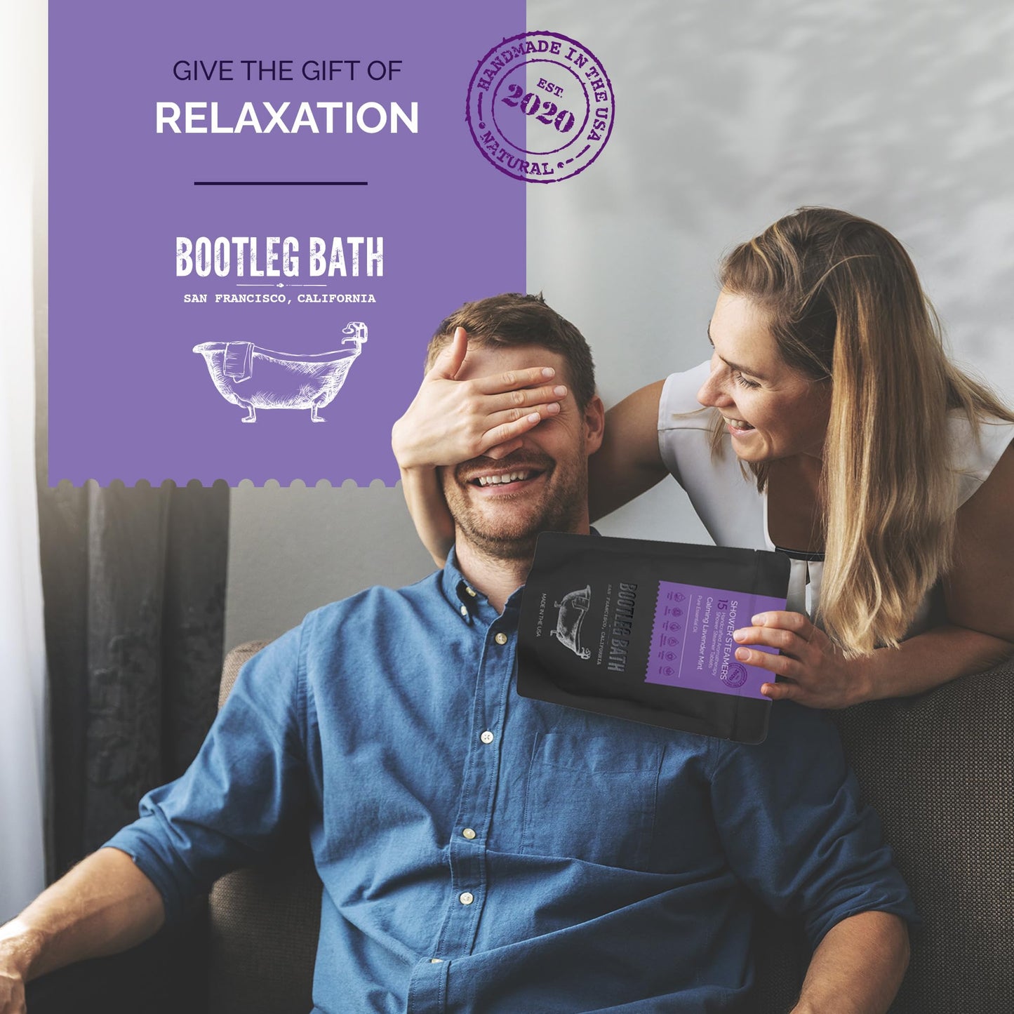 BOOTLEG BATH Shower Steamers Aromatherapy 45 Pack, 100% Pure Essential Oil, Multi Pack - Eucalyptus, Lavender, Citrus - All Natural, for Men and Women, Made in USA