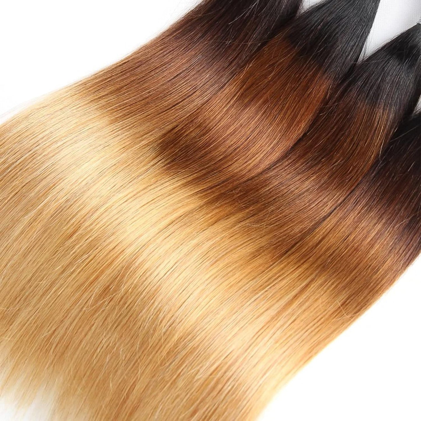 Ombre Hair Straight Hair 3 Bundles(141618) Human Hair Weaves Extensions 100% Virgin human hair straight bundles
