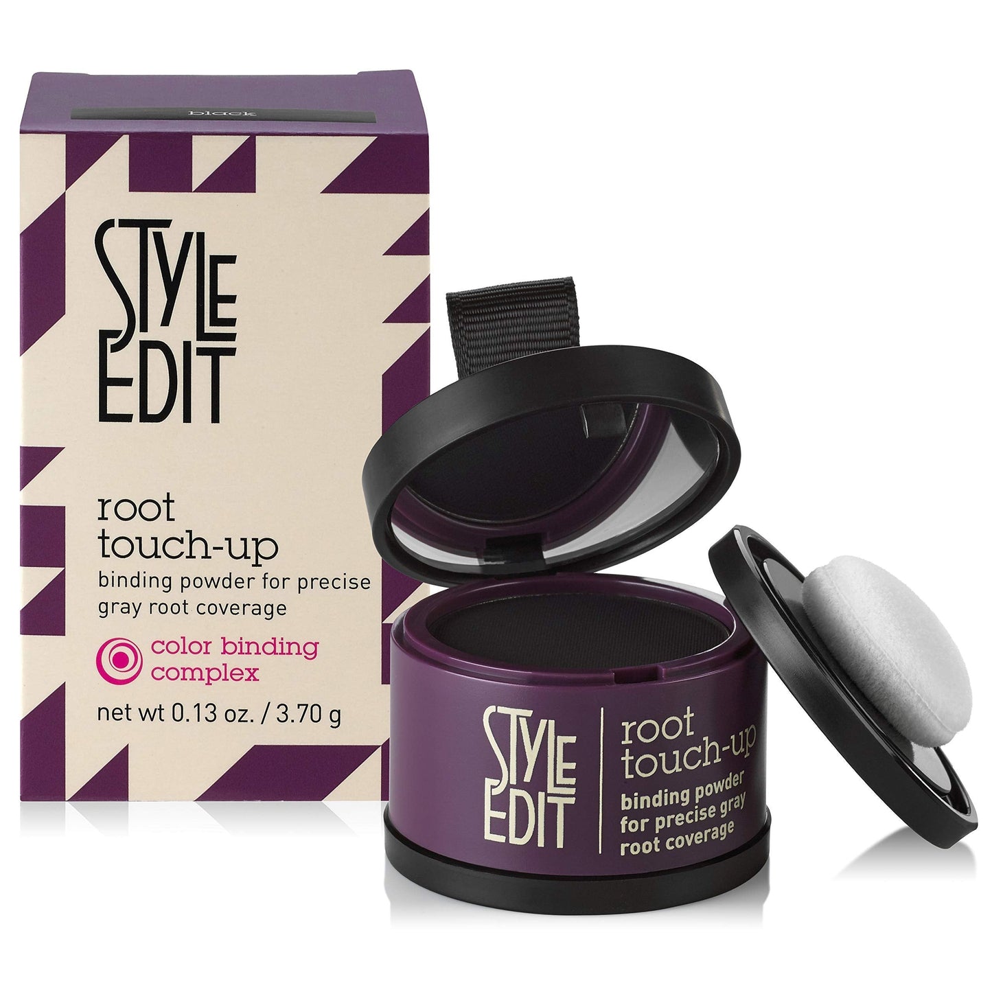 Style Edit Root Concealer Spray and Root Touch Up powder, to Cover Up Roots and Grays, Light Brown Hair Color.