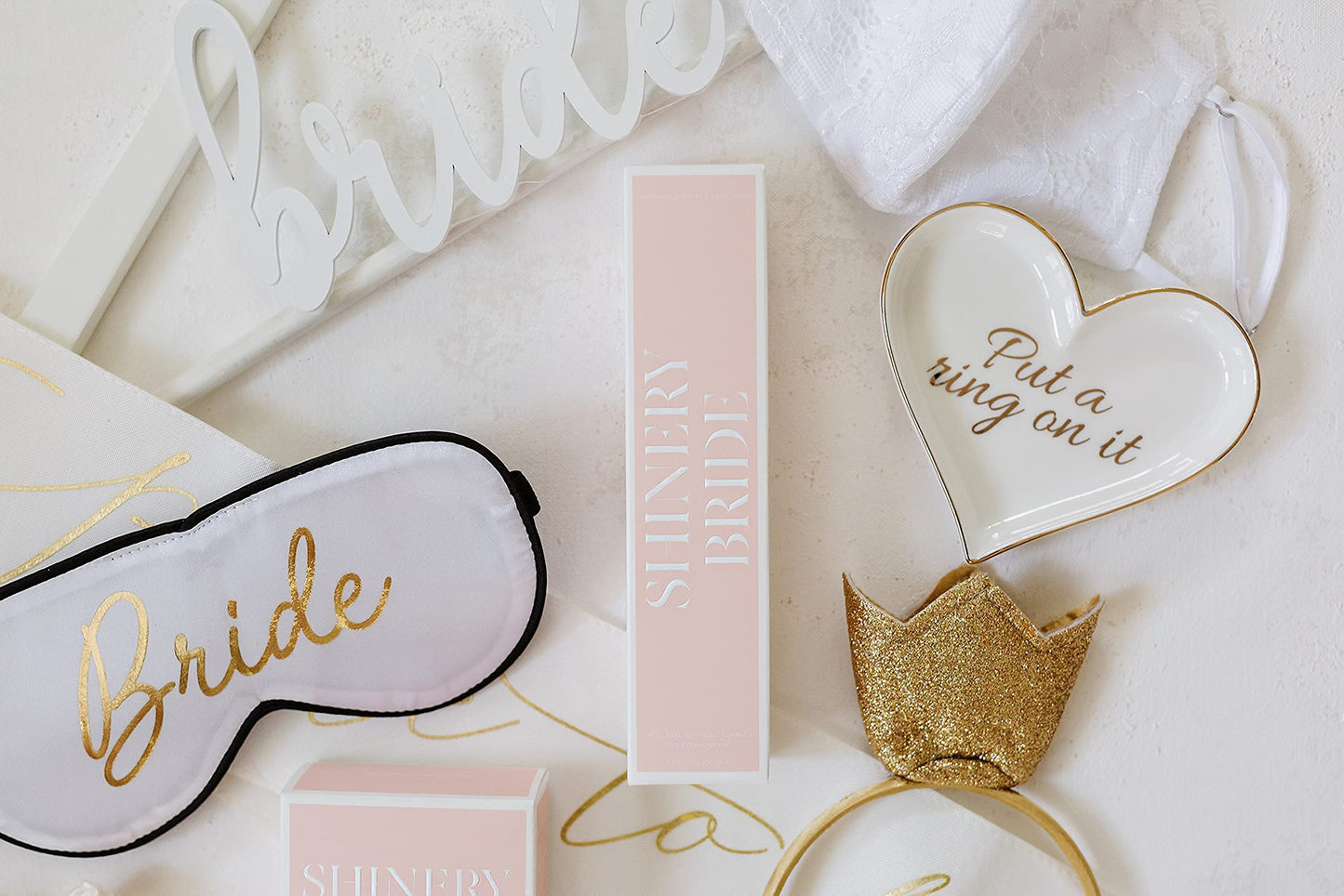 Shinery Bridal Illuminating Pom (1 Pack of 3) Bridal Radiance Wash Bridal Radiance Towelettes (1 Pack of 10)