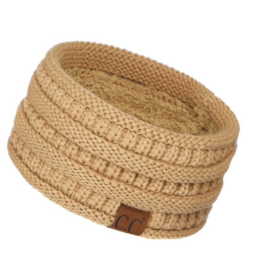 C.C Exclusives Solid Ribbed Headwrap (HW-21) (Camel)