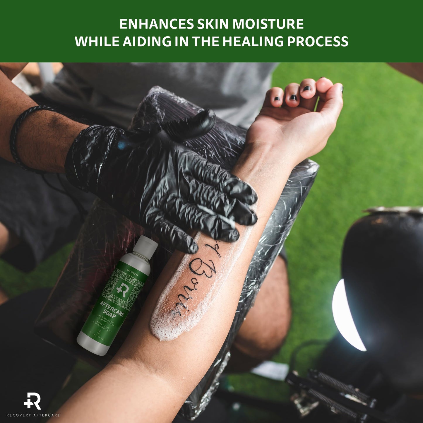 Recovery Aftercare - Aftercare Soap - Hydrating, Gentle Cleanser for Body Modification Aftercare - Natural Wash for Piercing & Tattoo Aftercare (4 oz)