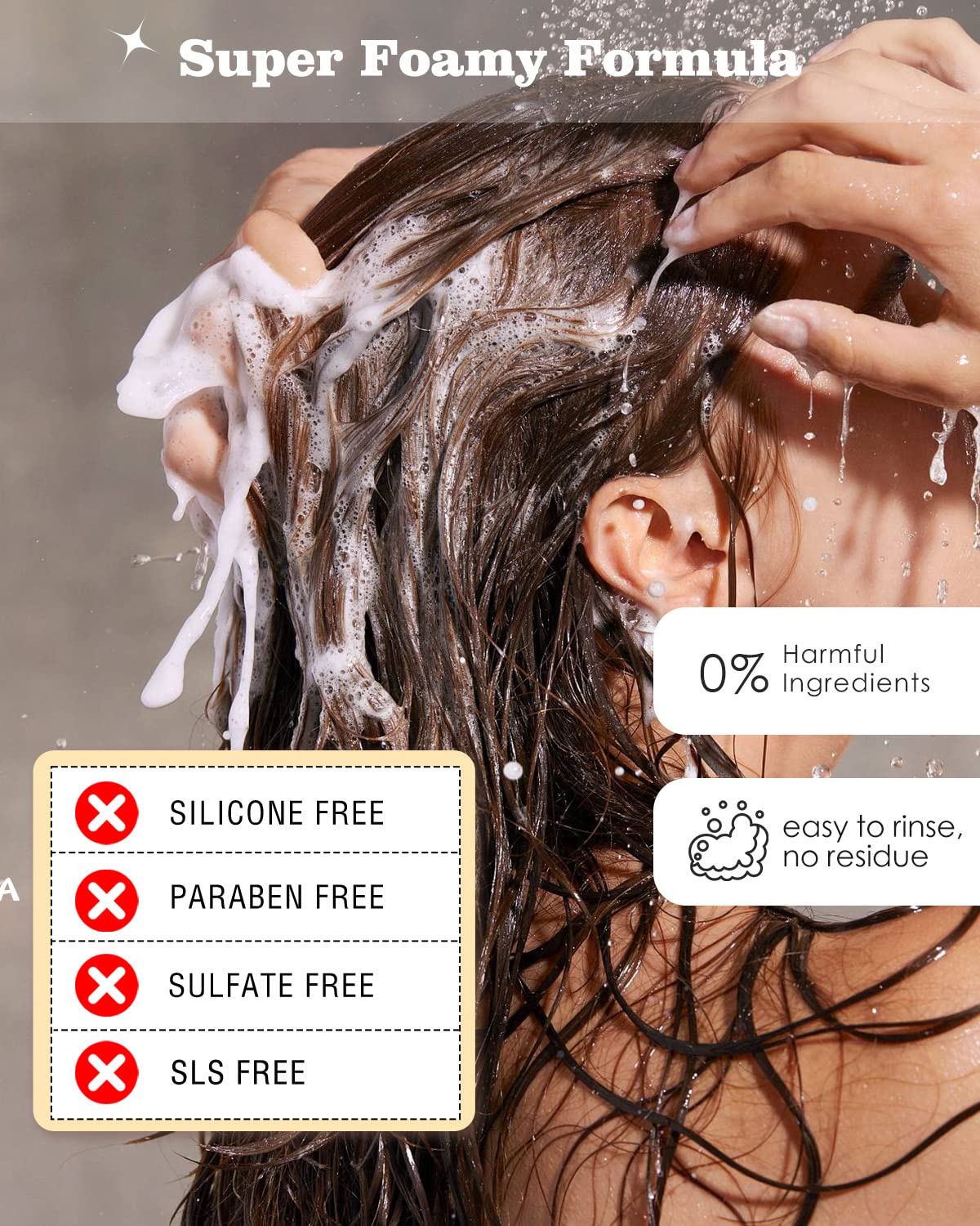 SAPHUS 6Pcs Shampoo Bars for Hair (8.46oz), Shampoo Soap Bar Set for Women and Men Travel, Natural Ingredients, Sulfate Free Solid Shampoo for Dandruff, Oily Hair, Blue