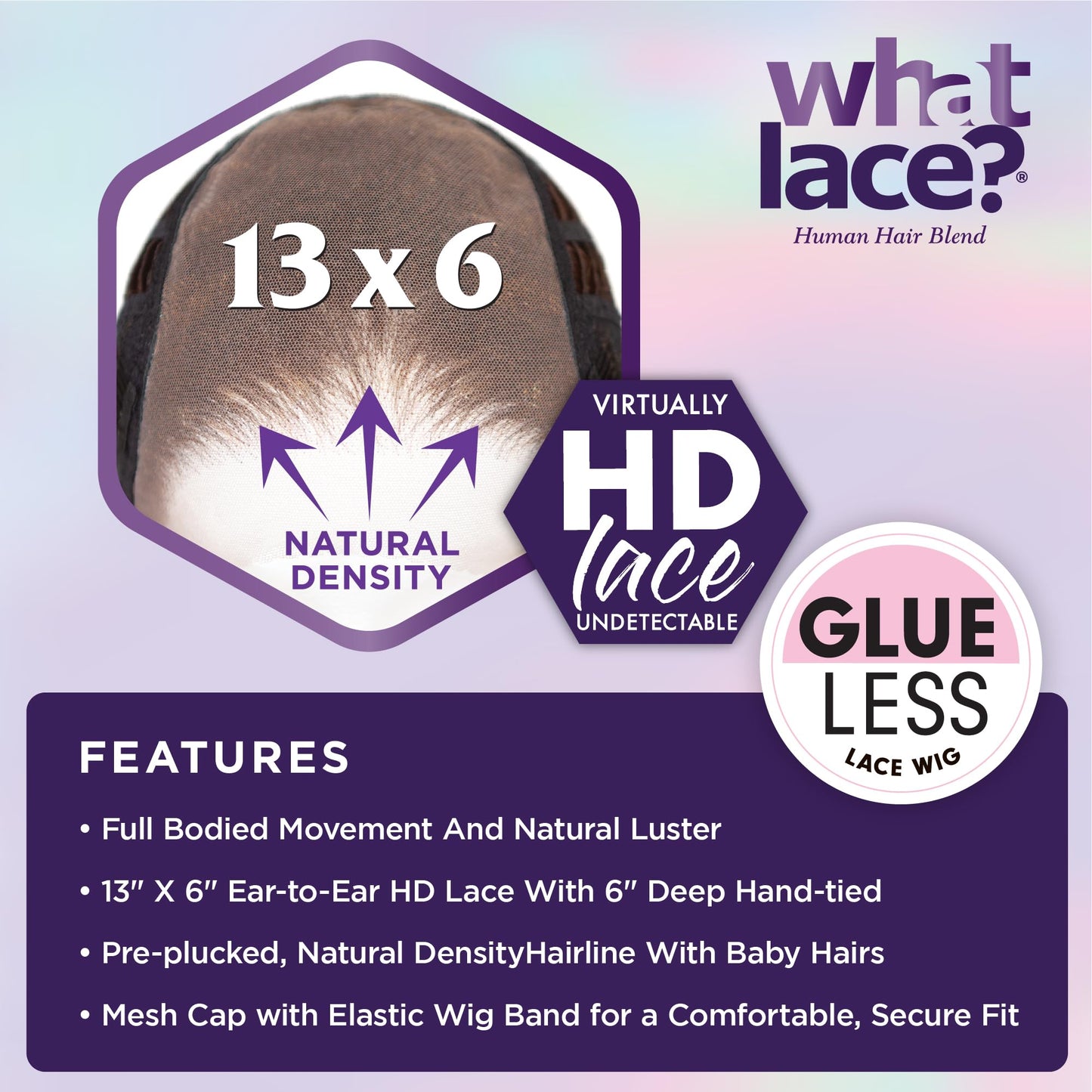 Sensationnel What Lace 13x6 Wigs - Human Hair Mixed Keshila 20-inch preplucked hairline - Whatlace HHM Keshila 20 Inch (COLORMELTCHOCOLATE)