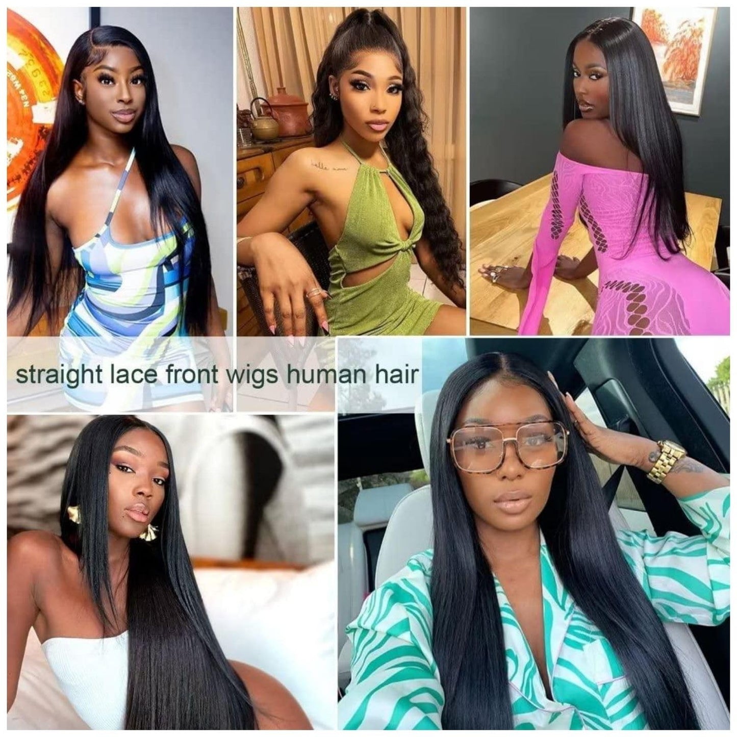 ZABUZAUN Straight Wig Human Hair 13x4 Wear and Go Lace Front Wigs Human Hair Wig For Black Women 20in 220% Density Straight Lace Front Wigs Human Hair With Baby Hair Pre Plucked HD Frontal Wig
