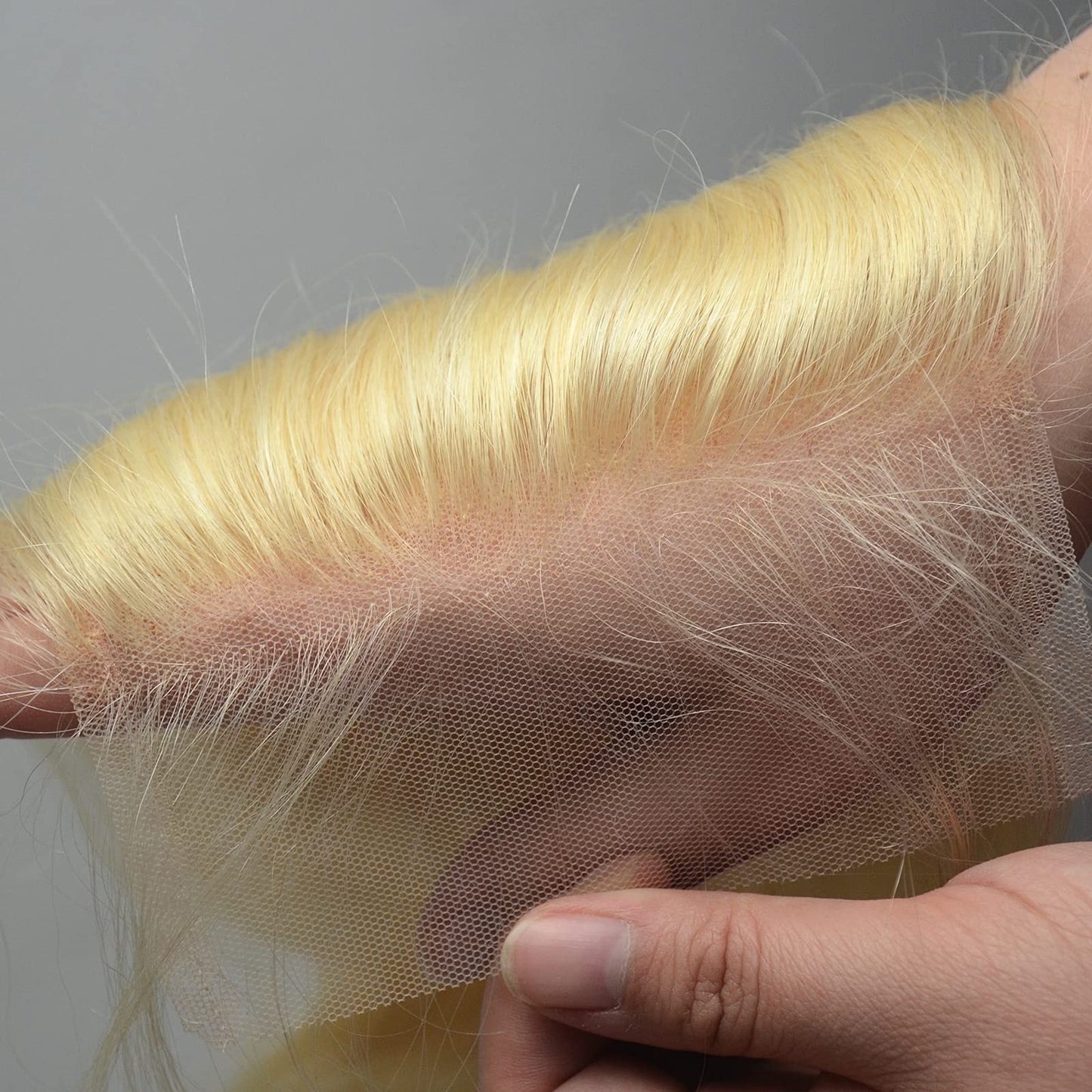 BLUPLE 613 Blonde 5x5 Lace Closure Body Wave Brazilian Virgin Human Hair Free Part with Baby Hair Bleached Knots Pre Plucked Natural Hairline 18 Inch