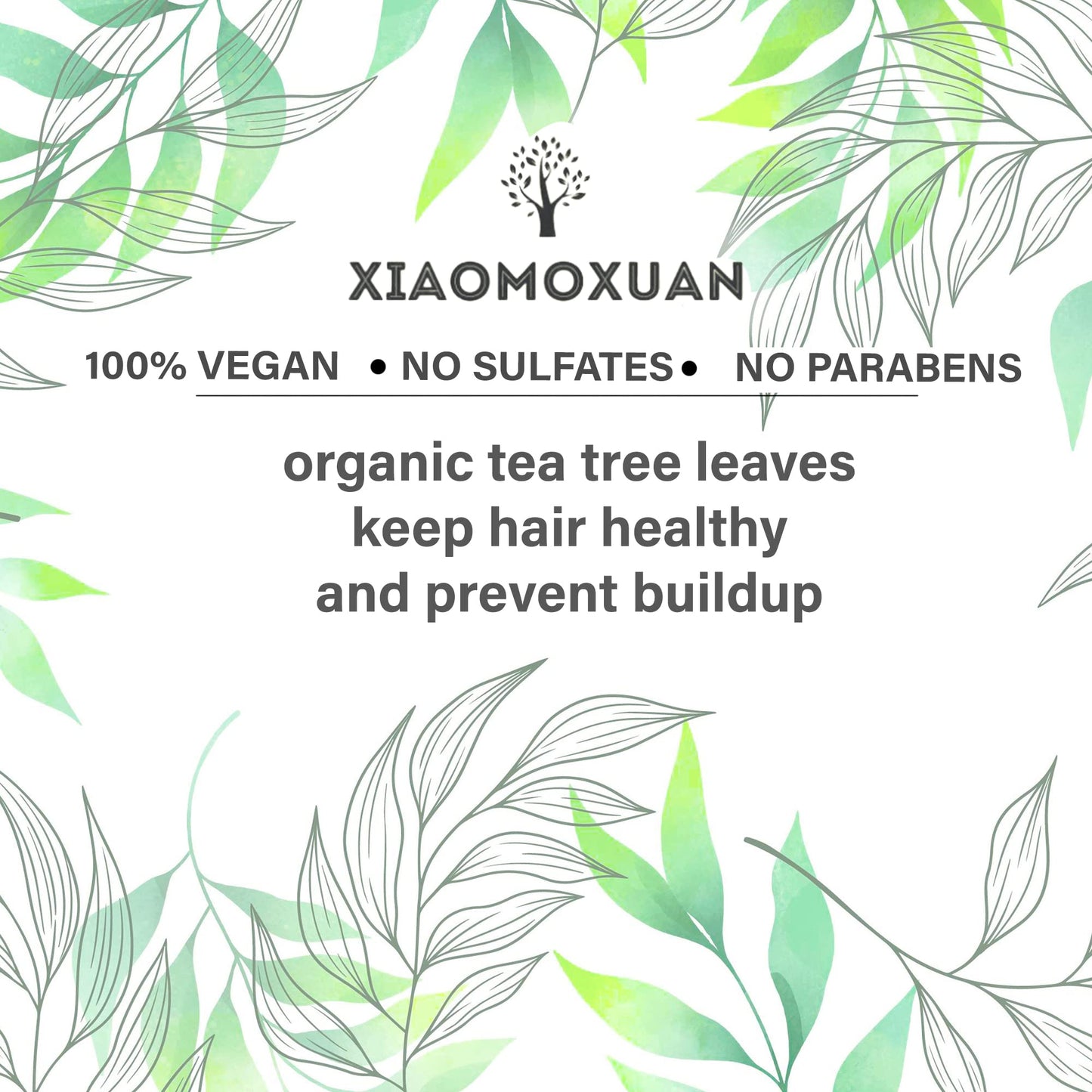 Xiaomoxuan Tea Tree Shampoo and Hydrating Hair Mask for All-Natural Hair Care Bundle