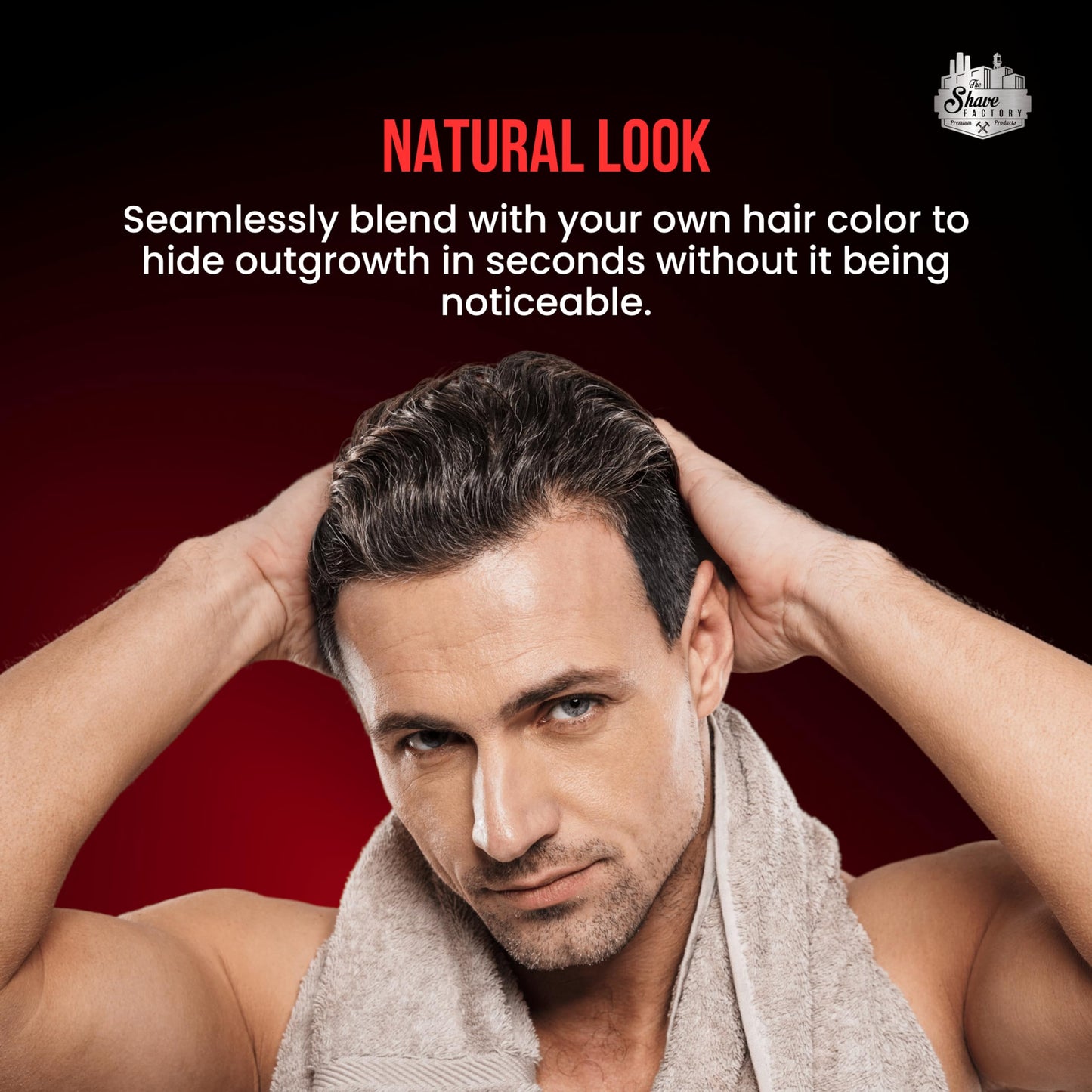 The Shave Factory Hair Building Keratin Series, Fibre Hair, Fibres Scattered Hair (Spray 100ml, Medium Brown)