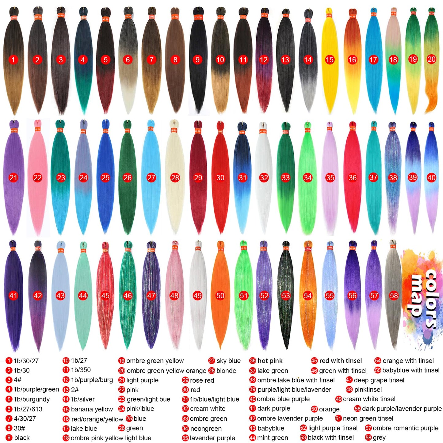 Neon Green Pre Stretched Braiding Hair With Tinsel Glitter 30 Inch Box Braid Hair Extensions Shinny 3 Packs Yaki Texture Pre Feathered Festival Braids Hair