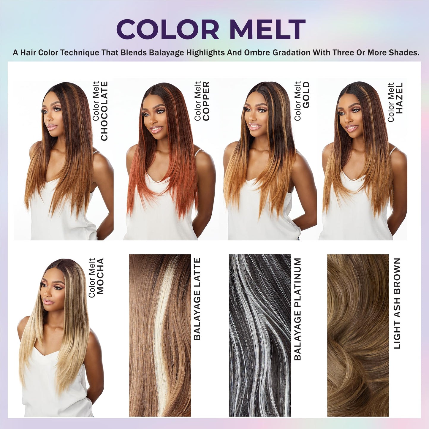 Sensationnel What Lace 13x6 Wigs - Human Hair Mixed Keshila 20-inch preplucked hairline - Whatlace HHM Keshila 20 Inch (COLORMELTCHOCOLATE)