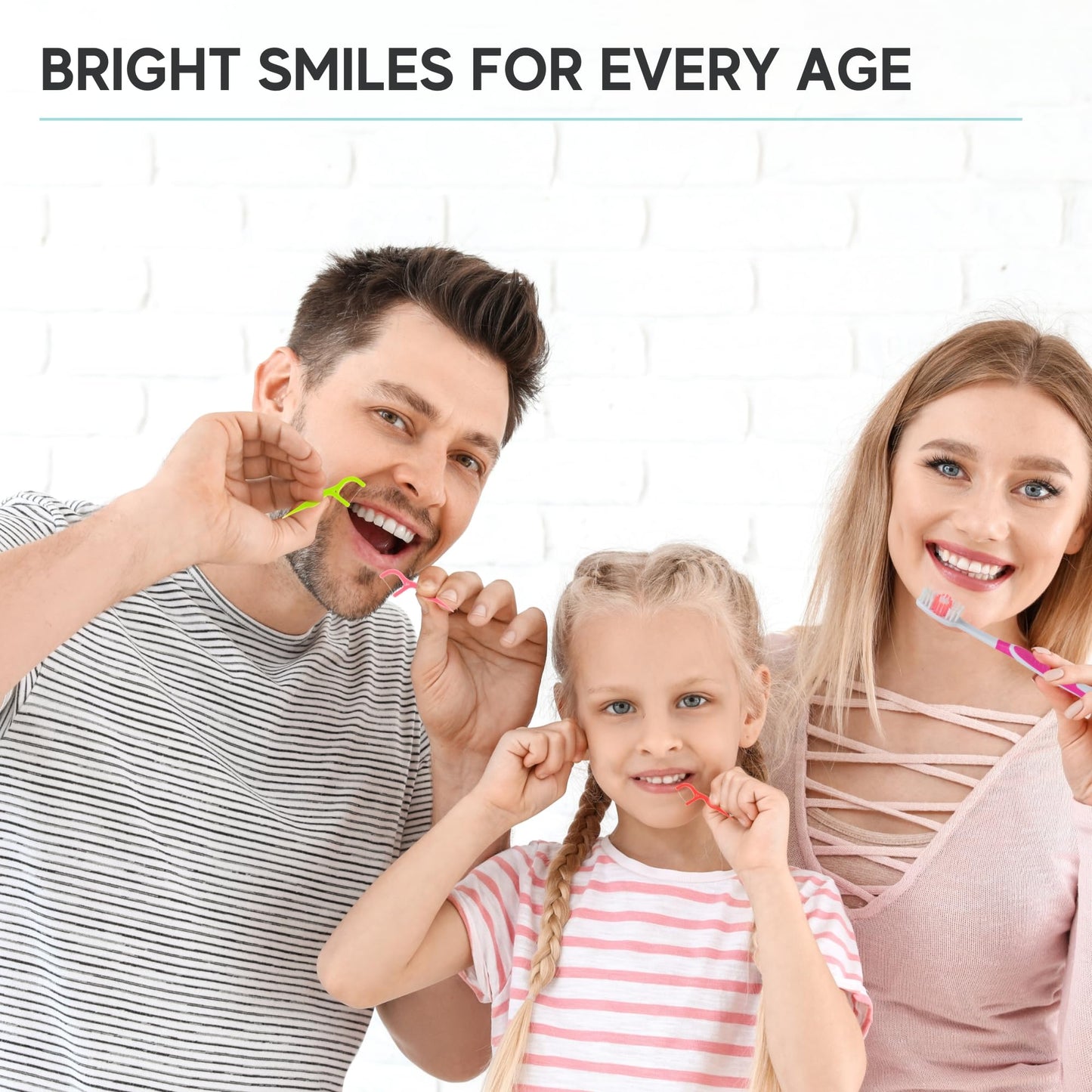 150 Travel Floss Picks Bulk - Green Easy Grip Disposable Floss Picks - Dental Floss Pick - Smooth Strong Dental Flossers for Teeth - Gently Removes Plaque & Food Particles Between Teeth