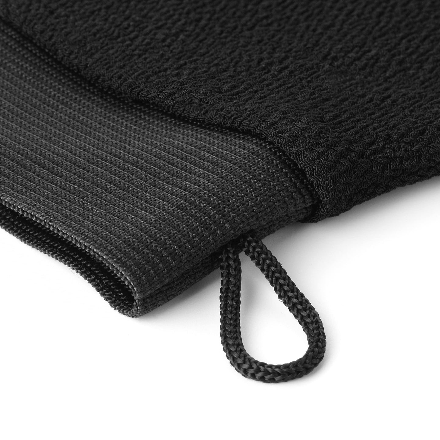 Valitic Exfoliating Glove - Body Scrubber Exfoliator Mitt - Exfoliating Body & Face Dead Skin Remover - Korean Style Exfoliating Women & Men Washcloth - Can Be Used Before Self Tanning Pair Black