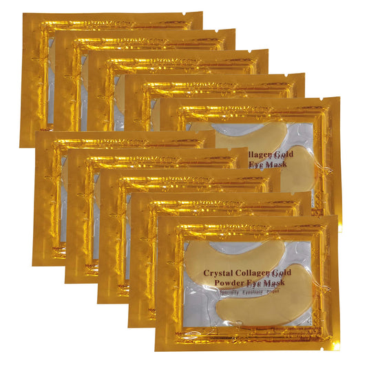 Vandarllin24K Gold Powder Gel Collagen Eye Masks Sheet Patch, Remove Bags,Dark Circles &Puffiness,Reduce Wrinkle,Moisturising,Hydrating for Blackheads (100Pairs)