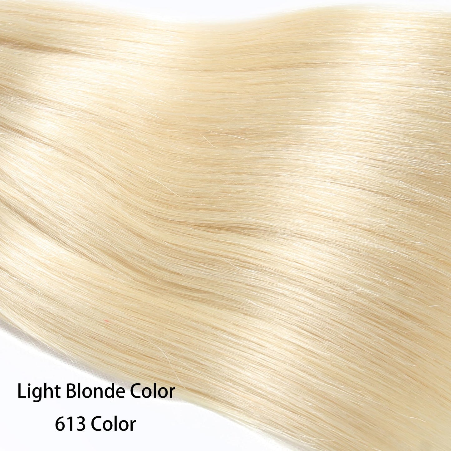 613 Bundles Human Hair 3Bundles/set #613 Light Blonde Color Real Human Hair Bundles Extensions 3Bundles Can Be Full Head Blonde Bundles (10 12 14 Inch)