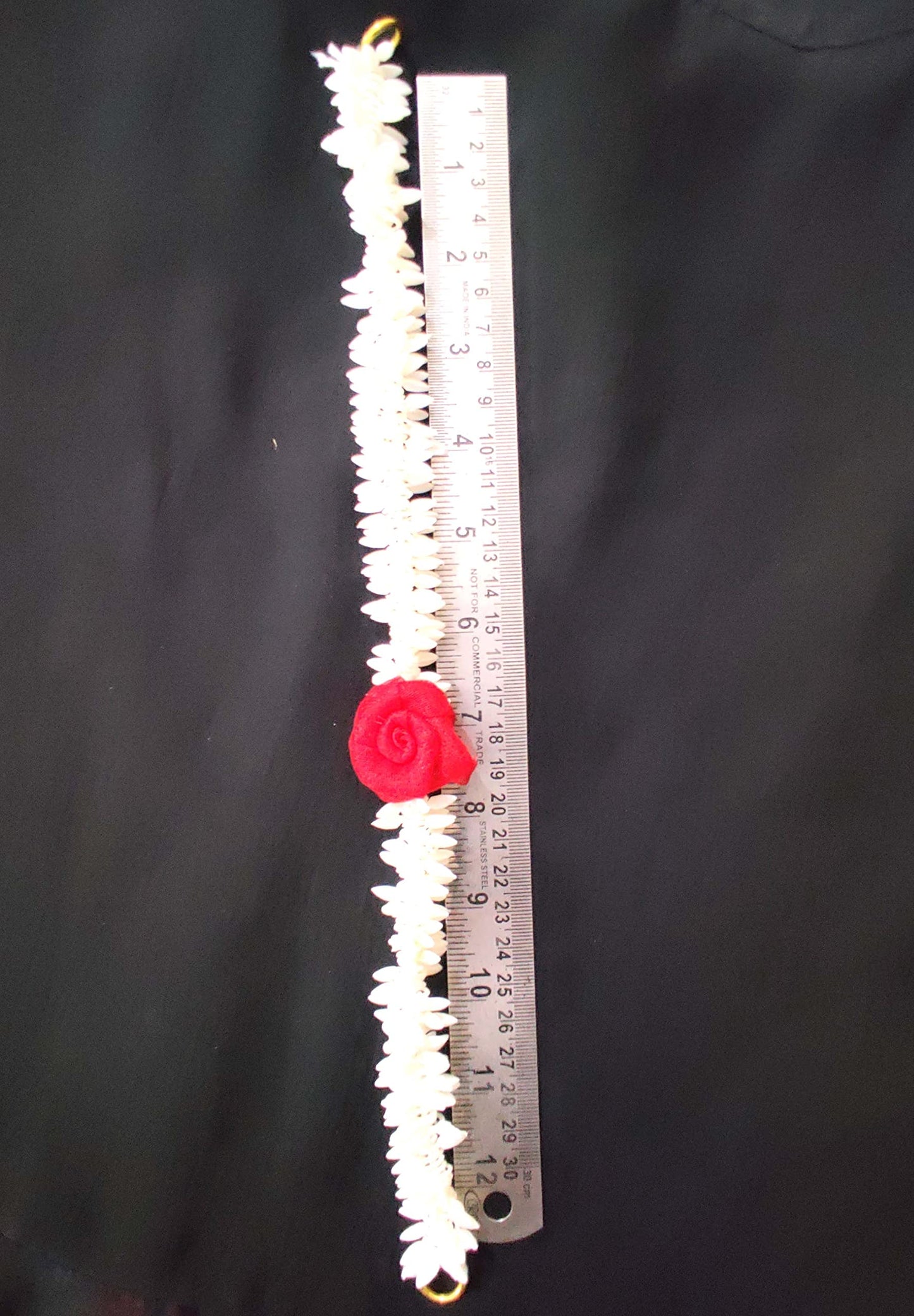 Pretty Charming Artificial Hair Gajra Strings and Bands (Set-4-str-red)