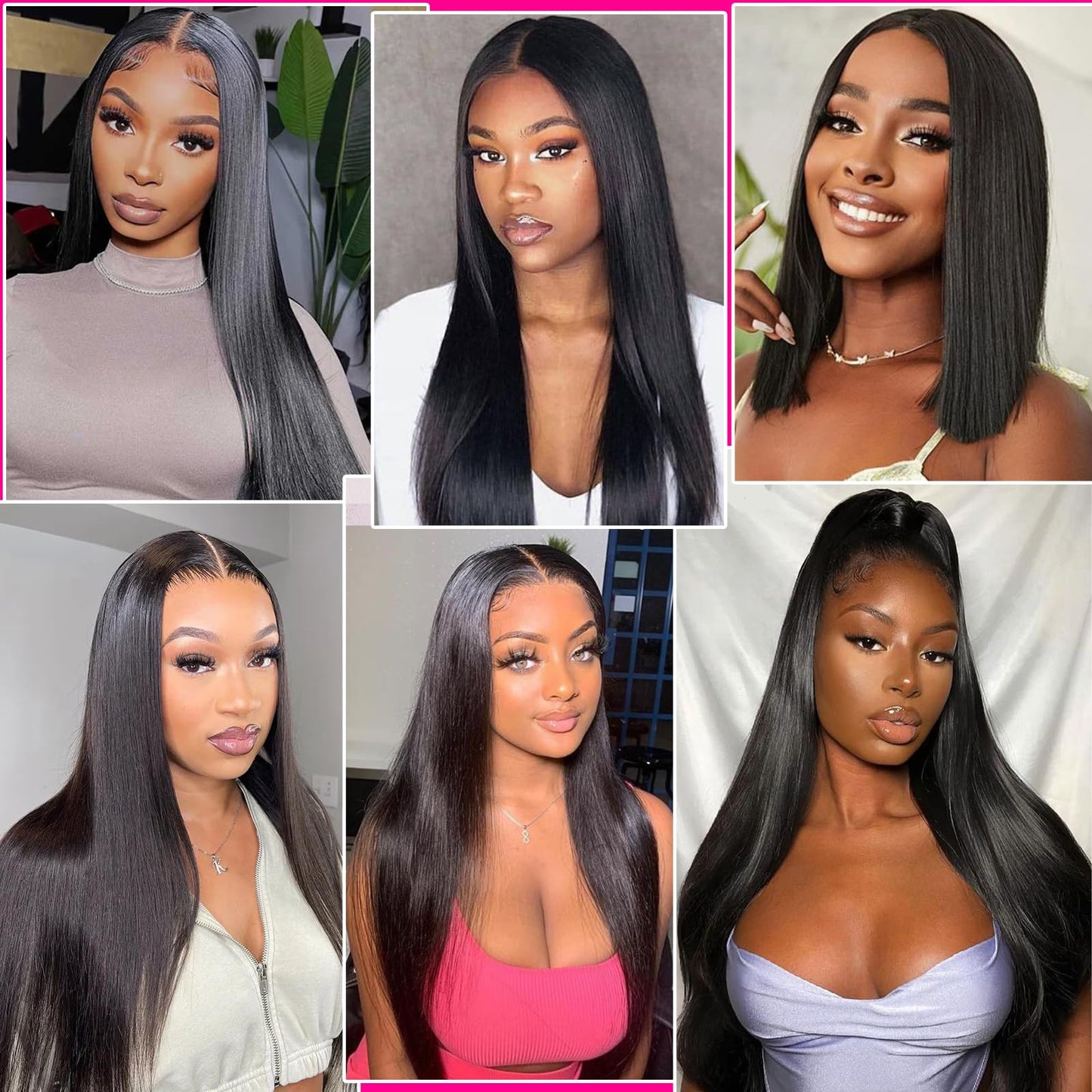 Afrodiva Straight 3 Bundles Human Hair 20 22 24 Inch 100% Unpro cessed Brazilian Virgin Human Hair Bundles Double Weft Weave Bundles Straight Hair 70g/Bundle Hair Natural Color