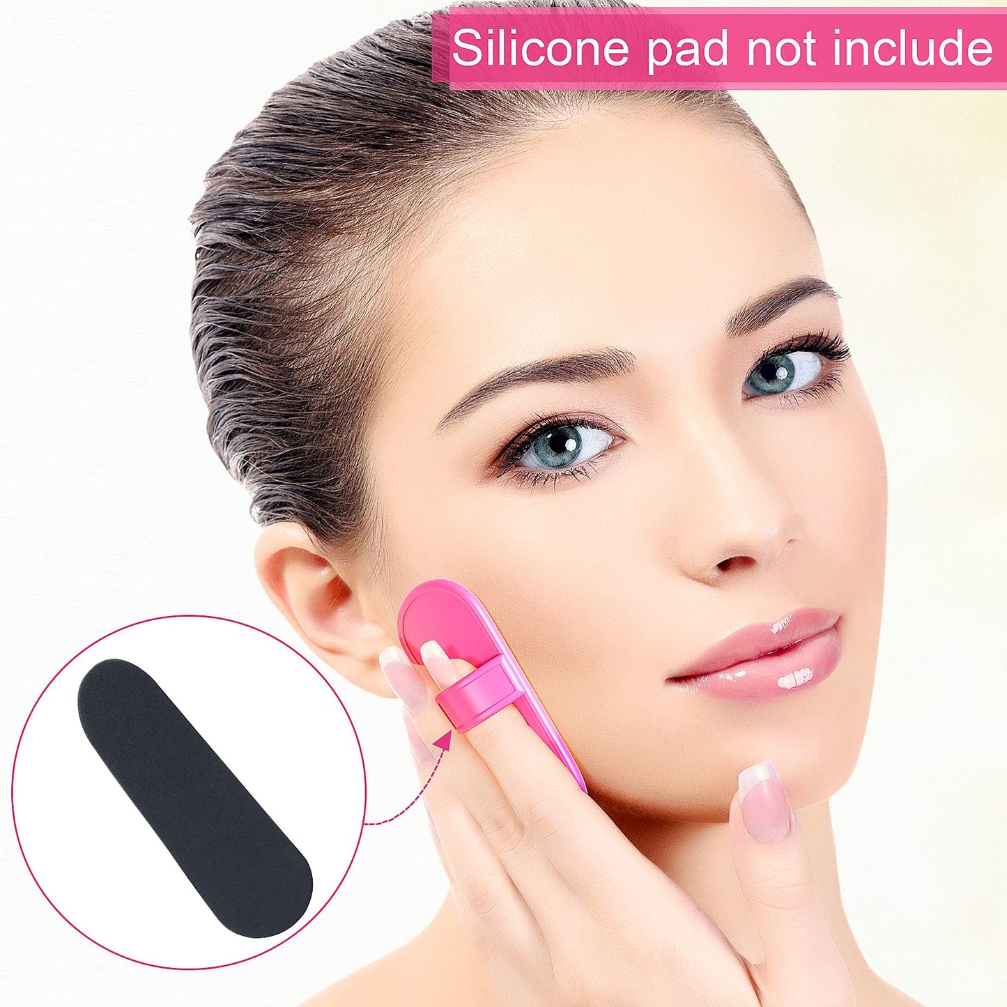 PAGOW Hair Remover Refill Pads, 100pcs Smooth Away Replacement Pads for Leg, Bikini, Facial, Armpit Depilation Tool (50 pcs/size, 2 Different Sizes)