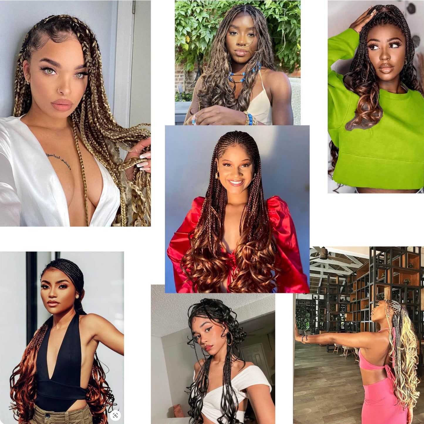 TRESKIIO 9 Packs 24 inch French Curl Braiding Hair Pre Stretched Wavy Synthetic Hair Extensions Premium french curly braiding hair expression pre stretched braids french curls crochet hair,350