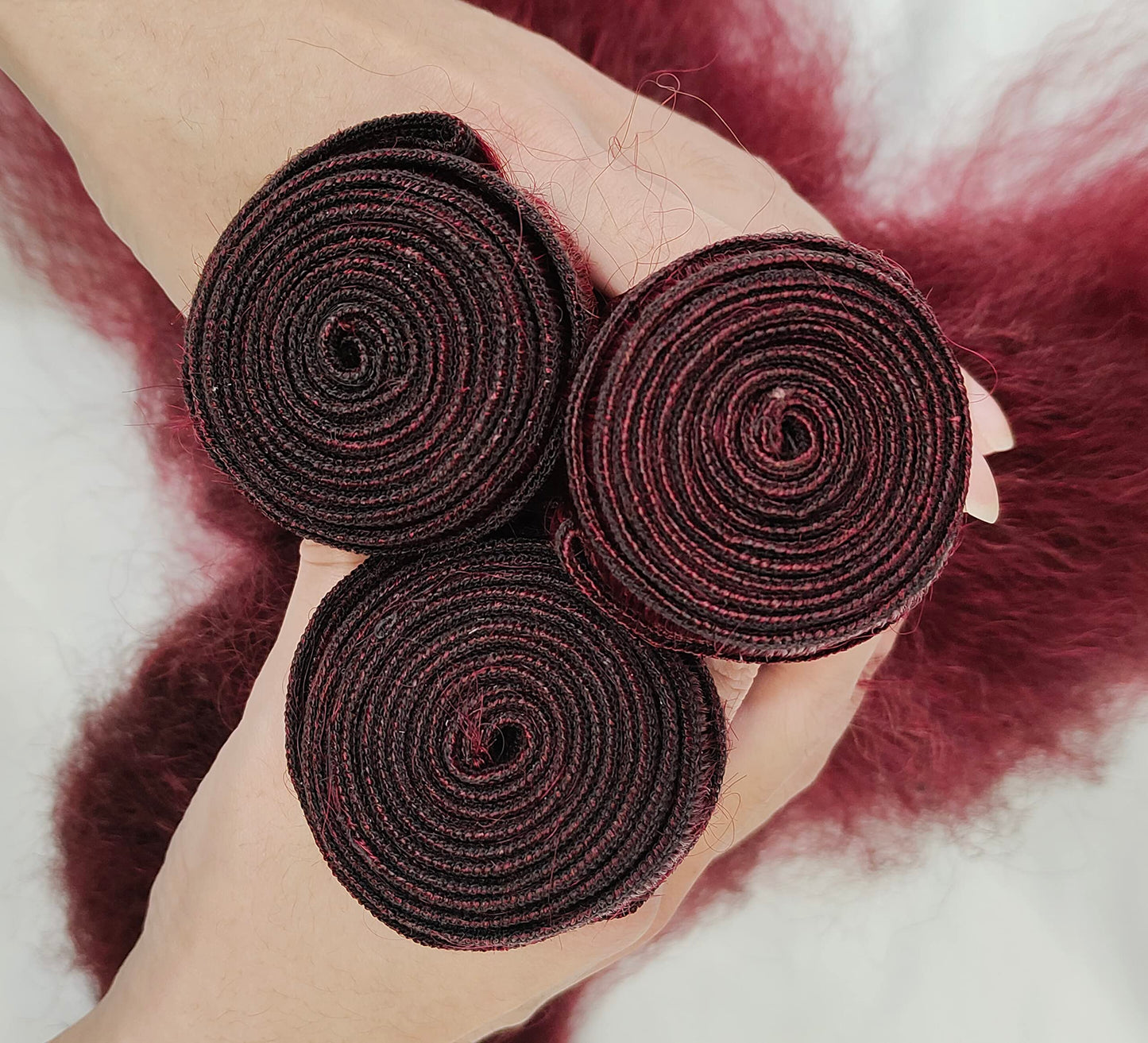 Rosmontis 99j Brazilian Yaki Straight Human Hair 3 Bundles With Closure Yaki Human Hair 4x4Closure 100% Virgin Kinky Straight Virgin Hair Extensions (10-12-14Inch with 10Closure)