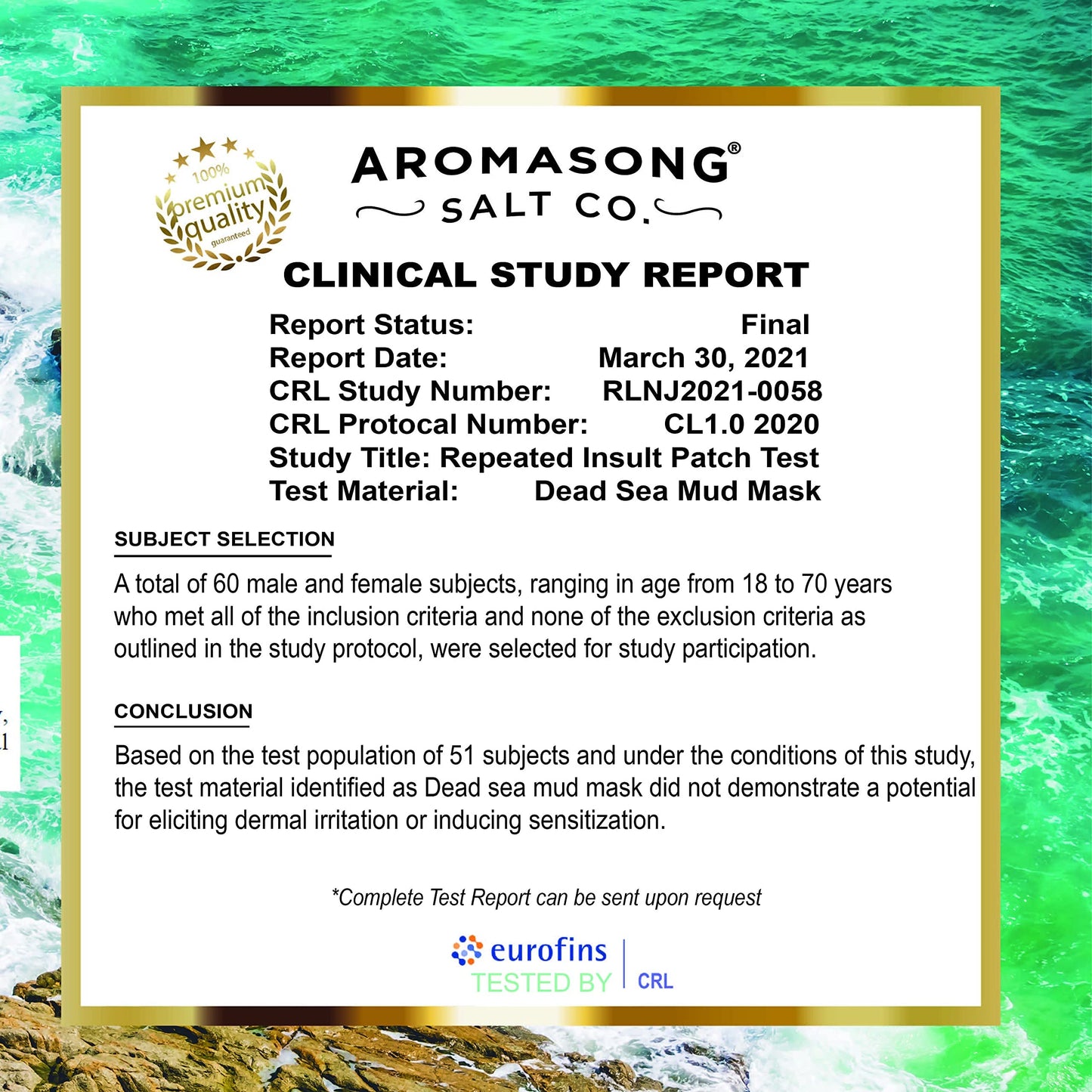 20 lbs Raw Dead Sea Bath Salt in Resealable Pack with 100% Pure Dead Sea Mud Facial Mask - 5 Minute Mask - No Ingredients Added