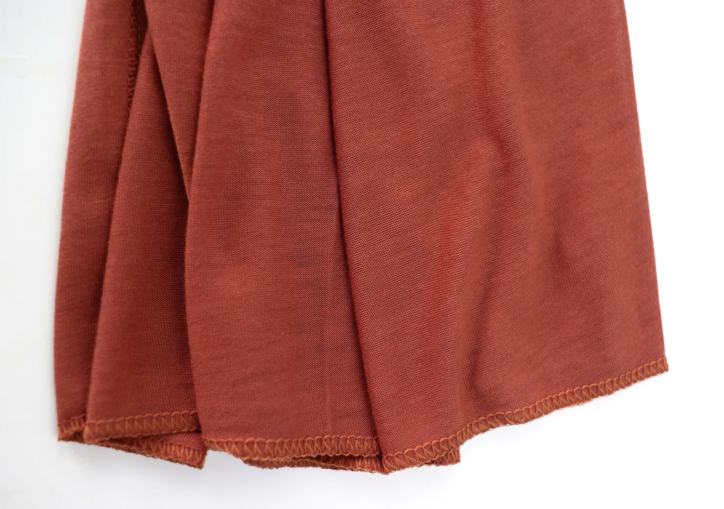 vabovin Hair Wrap for Black Women with Natural Hair Stretch Soft Edge Large Scarves for Braids Dreadlocks (Red Orange)